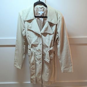 New York & Company Beige Trench Coat